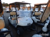 EZGo TXT48 Golf Cart, s/n 3208949 (No Title - Flood Damaged): Cream, 48-vol