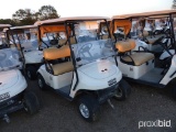 EZGo TXT48 Golf Cart, s/n 3212399 (No Title - Flood Damaged): Cream, 48-vol