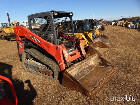 2013 Kubota SVL-2 Skid Steer, s/n 20815: Canopy, LPE Bkt., Aux Hydraulics,