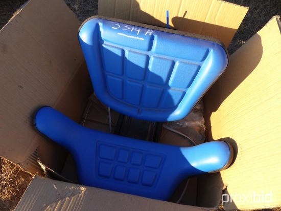 Blue Tractor Seat