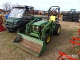 John Deere 4100 MFWD Tractor, s/n G215534: Front Loader