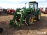 John Deere 6410 MFWD Tractor, s/n L06410V212191: Cab, 640 Loader, 2182 hrs