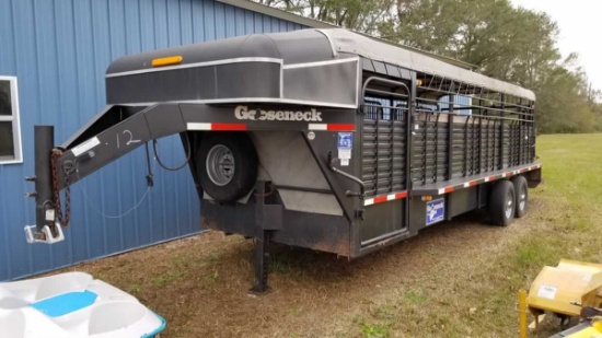 2011 Gooseneck Stock Trailer, s/n 16GS52427AB064586: Model 102468B7B1