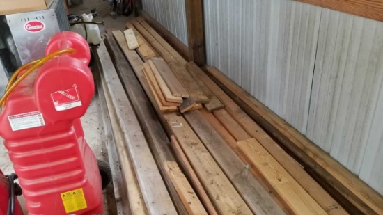 Lot of Various Size Lumber