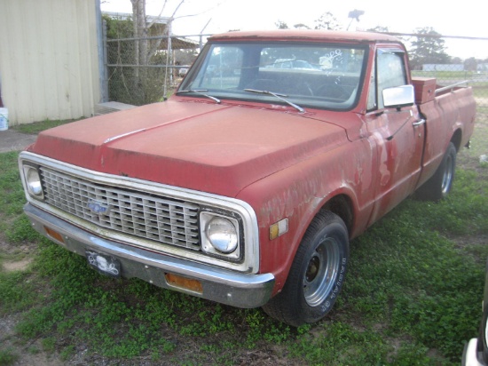 1971 Chevy C10 Pickup, s/n CF141A613903: V8 Eng., Auto Trans., 96K mi.