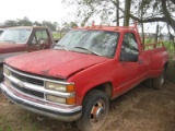 1996 Chevy 3500 Truck, s/n 1GCHC34R6TE219962: 196K mi.