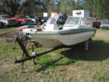 Glastron Boat, s/n GLA50202W1TF w/ Trailer: 85 Mercury