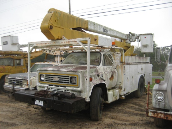 1982 Chevy Bucket Truck, s/n 1GBM7D1G2CV137761: S/A, Detroit Diesel Eng., A