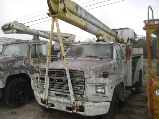 1982 Ford F Series Bucket Truck, s/n 1FDNK64N0CVA10006: S/A, Diesel Eng., 5