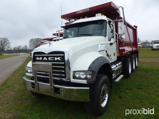 2017 Mack Granite GU713 Tri-axle Dump Truck, s/n 1M2AX07C3HM036586 (Title D