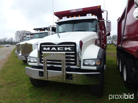 2017 Mack Granite GU713 Tri-axle Dump Truck, s/n 1M2AX07C5HM036587 (Title D