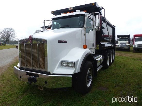 2015 Kenworth T800 Tri-axle Dump Truck, s/n 1NKDL40X0FJ429606: Cummins ISX1