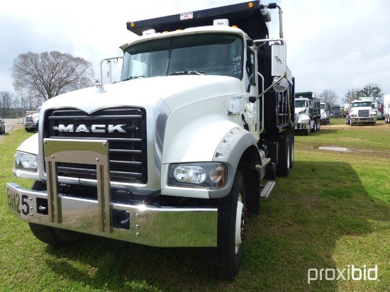 2014 Mack GU433 Tandem-axle Dump Truck, s/n 1M2AX32C4EM010244: 8LL, 16' Ox