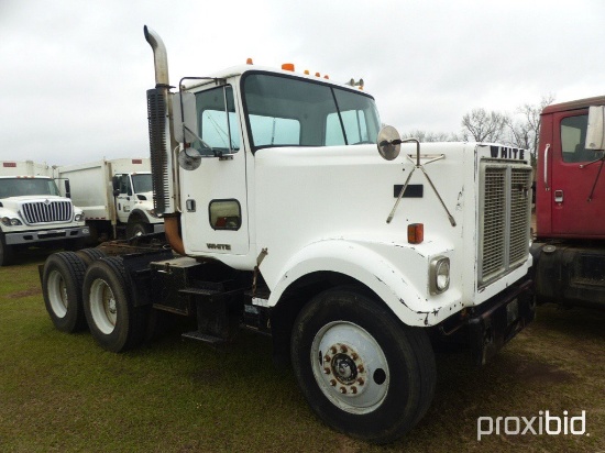 1983 White Truck Tractor, s/n 1WUBDCUD3DN056883: Day Cab, Detroit Eng., 10-