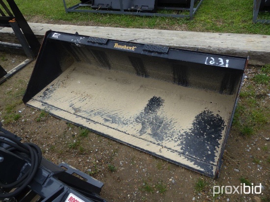 New Tomahawk 72" Smooth Bucket fits Skid Steer