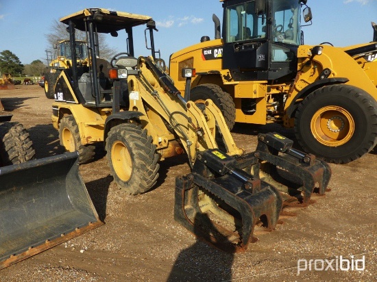 2002 Cat 906 Rubber-tired Loader, s/n 6ZS02290: w/ Grapple Bucket, Canopy
