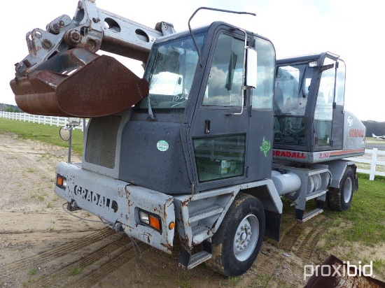 Gradall XL3100 Rubber-tired Excavator, s/n 319305: Diesel Eng. C/A, Heat, T