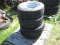 (4) 25x8.50-15 Wheels/Tires