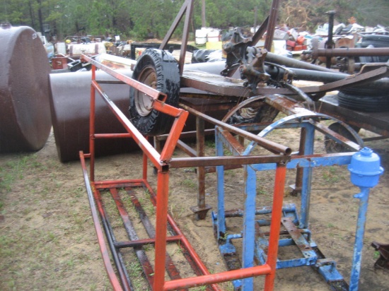 Lof of 5 Axles / Approx. 25 Tires / Cart / Metal Stand