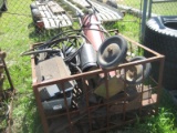 Crate of Misc. Plow Parts / Fire Extinguisher