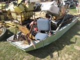 Boat Containing Misc. Tractor Parts & Items