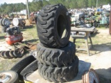 (3) 12-16.5 NHS Tires and (4) Misc. Tires