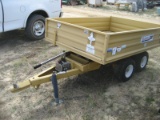 Unused King Kutter Hyd. Dump Trailer (No Title): T/A, Off Road