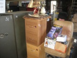 (2) Filing Cabinets / 3 Lamps / Coke Tray / Signs