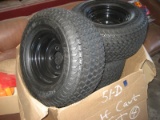 (4) New Golf Cart Tires & Rims