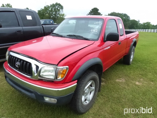 2004 Toyota Tacoma 4WD Pickup, s/n 5TEWN72N24Z391302: Ext. Cab, 6-cyl. Eng.