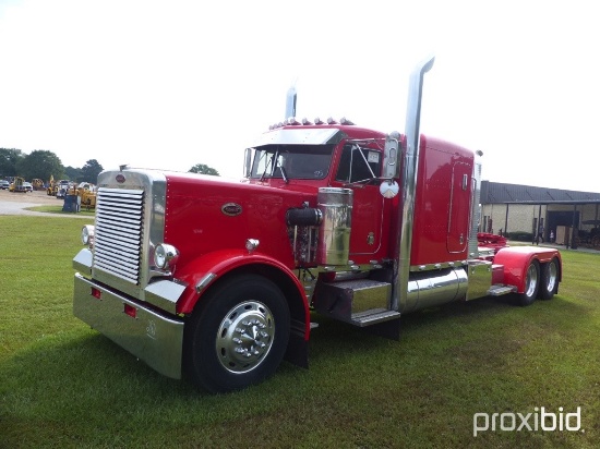 1985 Peterbilt 359 Truck Tractor, s/n 1XP9DB9X4FN179127: Ext. Hood, 90K mi.