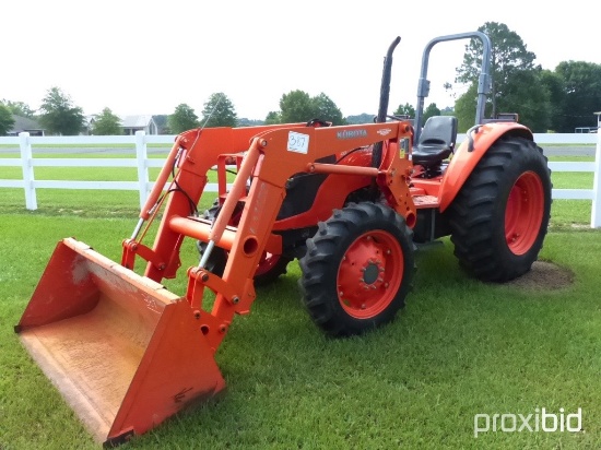 2012 Kubota M7040S MFWD Tractor, s/n 40022: Loader w/ QC Bkt., Hyd. Shuttle