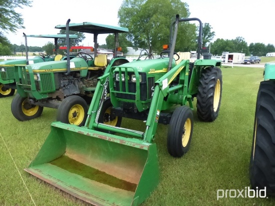 2005 John Deere 5103 Tractor, s/n PY5103U004757: 2wd, Rollbar, JD 512 Loade