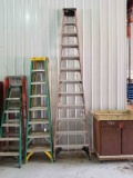 Stack of (4) Folding Ladders