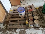 Pallet of Paint and Supplies