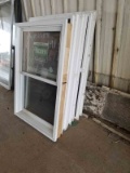 (7) Vinyl Windows and (1) Wood Framed Window