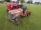 Kubota B1700E Tractor, s/n 10094, w/ Sunburst 4' Box Blade: 2wd, Rollbar, M