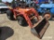 Kubota L235 Tractor, s/n 51761 (Salvage): w/ Loader