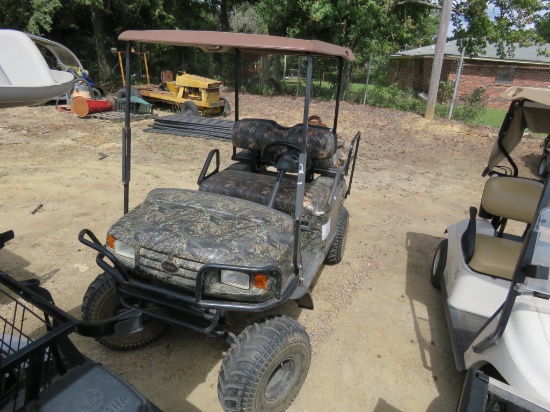 EZGo Golf Cart, s/n 13833811 (No Title): 36-volt, Charger, Roof, Camo