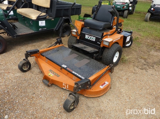 Woods Mow'n Machine 6215 Zero-turn Mower, s/n 689926: 61" Cut, Kubota D722E