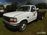 1996 Ford F350 Flatbed Truck, s/n 1FDKF37FXTEA17233: Powerstroke Diesel Eng