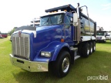 2007 Kenworth T800 Tri-axle Dump Truck, s/n 1NKDXBTX37J142024: Cat 475 Eng.