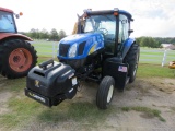 2009 New Holland T6050 Tractor, s/n Z9BD05455: Alamo AX22 Boom Mower, Meter