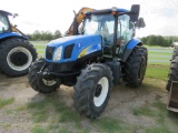 2010 New Holland T6030 MFWD Tractor, s/n ZABD09171: C/A, Boom Mower, Meter