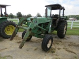 John Deere 2955 Tractor, s/n 629860L: 2wd, Loader, No Bkt., Rear Wheel Weig