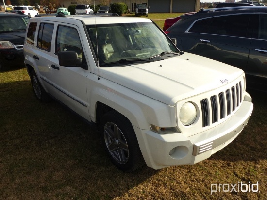 2008 Jeep Patriot, s/n 1J8FT48W28D538701: Leather, Limited, Odometer Shows