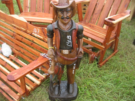 Wooden Cowboy Gunfighter