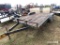 16' Flatbed Car Trailer: w/ Ramps