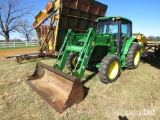 John Deere 6420 Tractor s/n LV6420V32460: JD 640 Loader