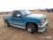 1992 CHEVROLET SILVERADO  BLUE/GREEN  175,214 MILES  VIN #1GBDC14K9NZ156121